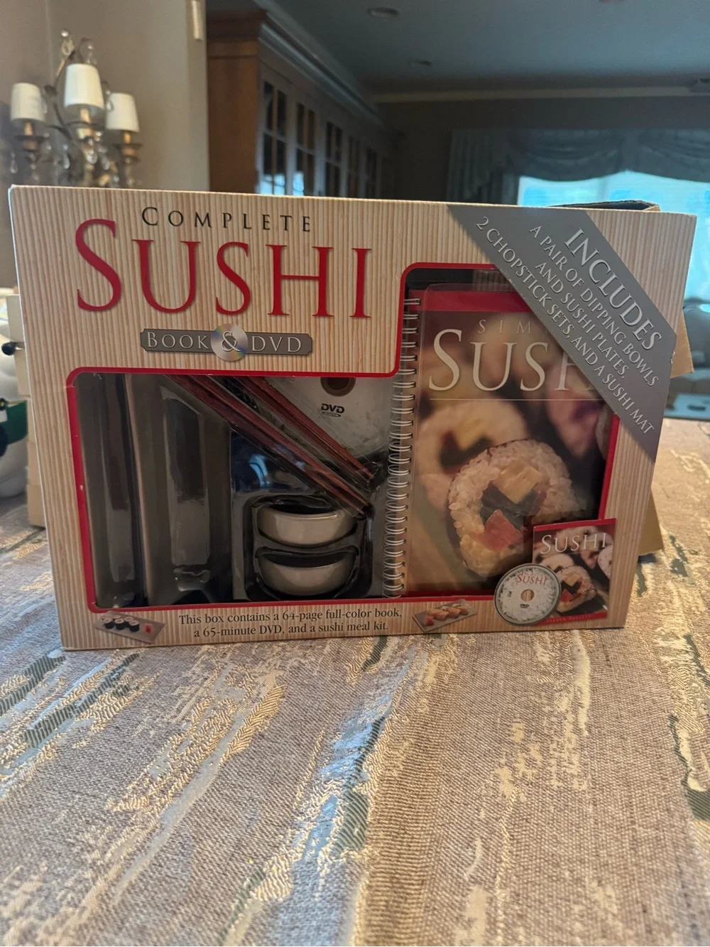 Complete Sushi Book & DVD Kit - Red and Black